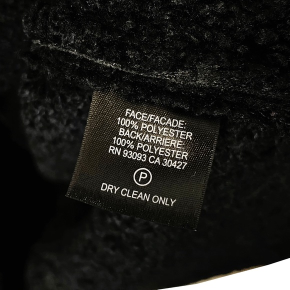 Nic + Zoe Faux Leather Fur Sherpa Vest Black - Picture 7 of 8